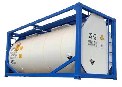 China 50000L ISO Tank 40 Feet T3 ISO Tank Container Transportation for sale