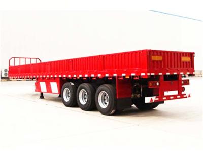China 40000kg 40ft Flatbed Trailer 11.00r20 Triple Axle Flatbed for sale