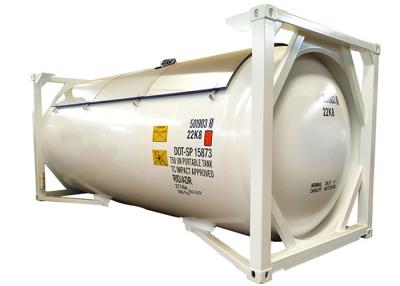 China recipiente do tanque do ISO de 24.5m3 LPG 20 pés de recipientes de ISO criogênicos à venda