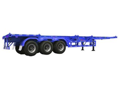 China Q345B Skeleton Container Semi Trailer 40000kg Truck Trailer Chassis for sale