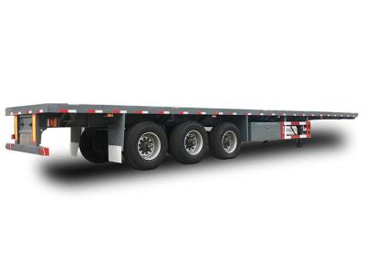 China BPW 3 Axle Flatbed Semi Trailer 16000mm 20 Foot  Trailer for sale