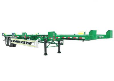 China 2 Axle Skeleton Container Semi Trailer 6.2T 20 Foot Container Chassis for sale