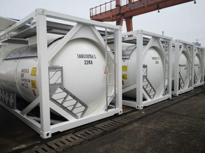 China 20 Feet LPG ISO Containers 24500L Liquid Bulk Tankers For Shipping for sale