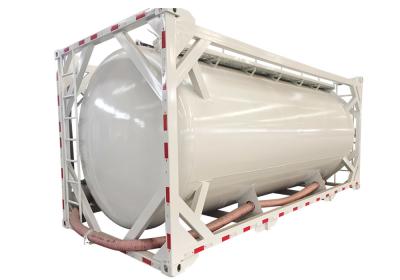 China 20FT Bulk Tank Container 22CBM Cement Tank Container With Fluidization for sale
