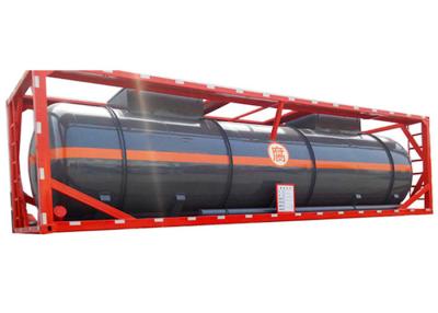 China CCS ISO Shipping Container Tanks 40FT Bulk Liquid Container For Fuel Oil Chemical for sale