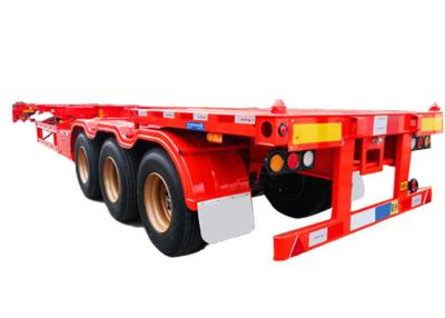 China 12m Skeleton Truck Trailer 5000kg Tri Axle Container Chassis for sale