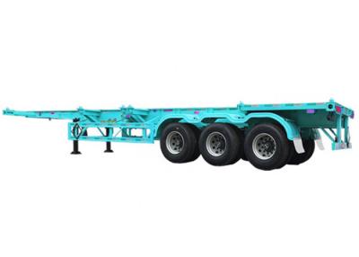 China 3 Axle Skeleton Container Semi Trailer 40ft Tri Axle Container Chassis for sale