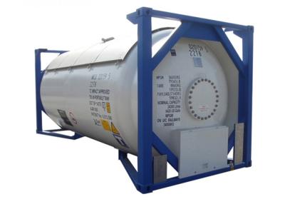 China tanque criogênico do ISO do LPG do recipiente do tanque T50 de 20ft para o dióxido de carbono do nitrogênio à venda