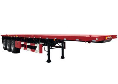 China 3Axle 40ft Flatbed Truck Trailer 4000kg Flatbed Semi Trailer for sale