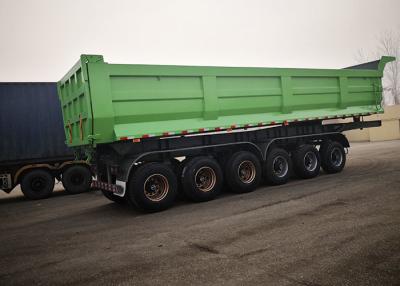 China Front Lifting BPW Tipper Truck Trailer 120 Ton Semi Truck Dump Trailer 6 Assen Te koop