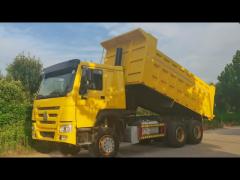 Yellow 371HP Used Dump Trucks 3000kg Heavy Duty Dumper Euro 2