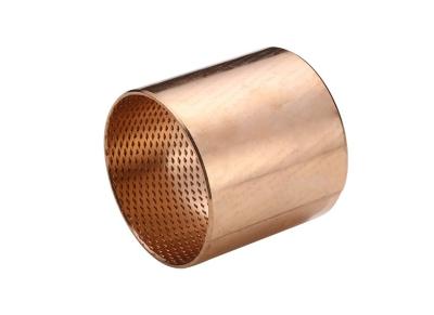 China INW-090 Bronze Wrapped Bearing with Oil Pockets CuSn8 ISO3547 Standard for sale