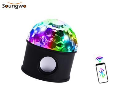 China 1200mAh Battery 6W Disco Light With Bluetooth Speaker For Party for sale