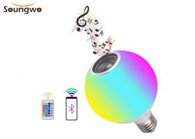 Chine changement de couleur audio stéréo de l'ampoule RVB de haut-parleur de 12W E27 Smart LED Bluetooth à vendre