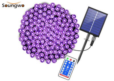 China 72ft 200 Beads Solar Striming Light Purple SMD0603 For Halloween Decoration for sale