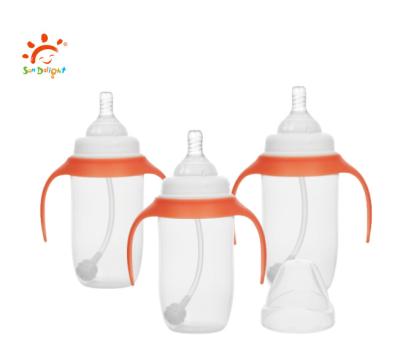 China 12oz/330ml Baby Feeding Bottle  Food Grade PP & Silicone, BPA-Free & ISO9001 Certified for sale