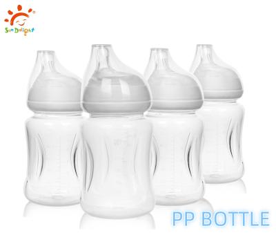 China Clear Anti Colic Newborn Baby Feeding Bottle Microwave Sterilization Baby Cup BPA Free for sale