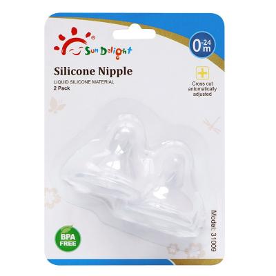 China 120℃ BPA Free Standard Classic Baby Silicone Nipple for sale