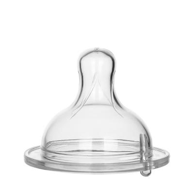 China Washable Clear Wide Neck Silicone Anti Colic Teat for sale