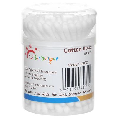 China Disposable Plastic Stick Baby Safety Cotton Buds for sale