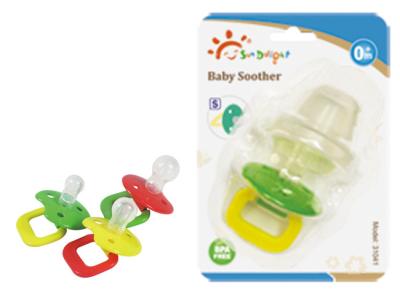 China 110℃ Non Toxic Pacifier Silicone Baby Soother for sale