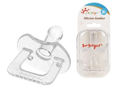 China BPA freies transparentes flüssiges Silikon-Baby Soother ISO zu verkaufen