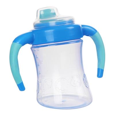 China 190ml Blue Drop Proof 6 Month 7 Ounce Kids Sippy Cup for sale