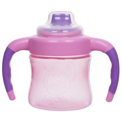 China Non Spill Double Handle 6 Month 6 Ounce Girls Sippy Cup for sale