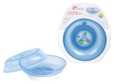 China Cuencos de alimentación y cucharas del bebé azul no tóxico del ISO PP en venta
