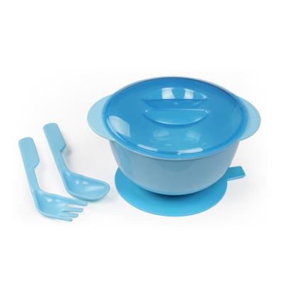 China Suction Pad BPA Free Baby Feeding Bowls And Spoons for sale