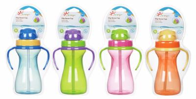 中国 非BPA自由な9oz 290mlの赤ん坊によって重くされるわらのコップをこぼしなさい 販売のため
