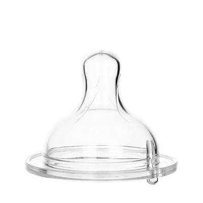 China Transparent Liquid Silicone Wide Neck Feeding Bottle Nipple for sale