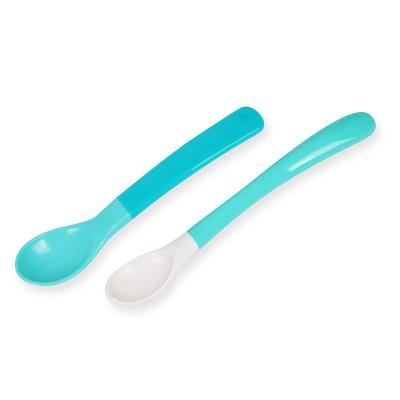 China Plastic TPE Baby Feeding Spoon for sale
