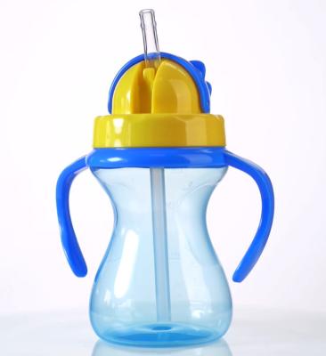 China Drop Proof 9oz 290ml Children Baby Weighted Straw Cup for sale