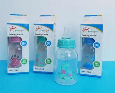 Chine Biberon 4oz 125ml pp de bébé de plastique libre de FDA BPA à vendre