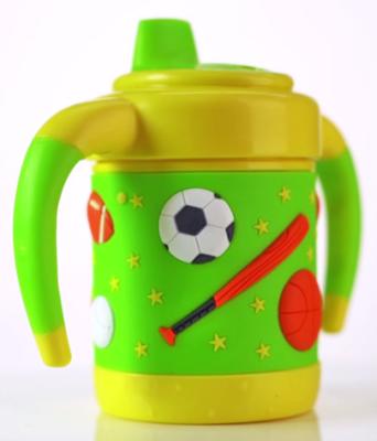 China OEM 6oz 160ml Baby Weighted Straw Cup Soft TPE Spout for sale