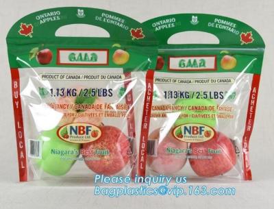 China Vented Grape Pouch Bags, Vented Perforated Pepper Zipper Bags, Vented Apple Slider Bags, Air Hole Oranges Bags for sale