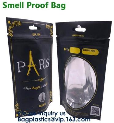 China Child Proof Custom Printed Mylar Foil Bags Manufacturing, Mylar Zip-Seal Bag, Herb Leaf Gusseted for sale