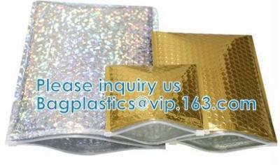 China Re-close Lipstick Mascara Travel Packaging, Bubble Padded Zipper Bag, Cushioned Postal Bags With Zipper for sale