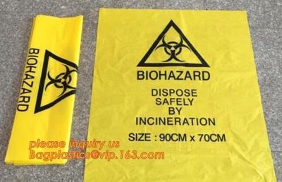 China Biohazard Treatment Bags, Sterilized Bags, Disposal Bags, Waste Sacks, Hazardous Waste Bag With Ties for sale