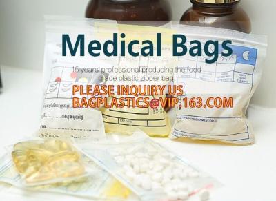 China Biodegradable Medical Pill Bags, Zipper Pharmacy Bag, grip seal Pill Pouch, Medicine, Pills, Drugs packaging for sale