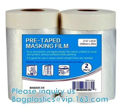 China Automotive Roll Masking Film set, Painting Tray kit, Pre-Taped, Sheeting Covering, Car Furniture Protection Cover for sale