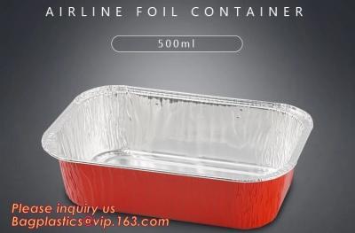 China Aireline Rectangle Shaped, Disposable Aluminum Foil Pan, Take-Out Food Containers, Foil Cake Cup for sale