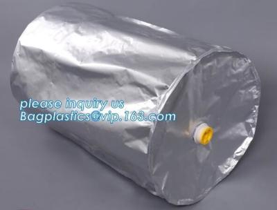 China Aluminium Foil Liquid Protective Lining Bag With Valve, Barrels Bucket Pail Drum Liner IBC Tank Liner Oil Packaging for sale