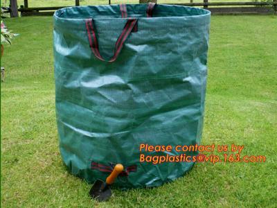 China Heavy Duty Pp Garden Bag, Self-Standing Tip Bags, Make Yard Clean-Up Easy Tipping Bag, Garden Sack, Leaf Sack for sale