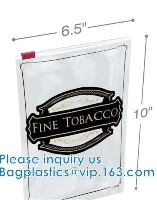 China Cigar Bags With Slider Lock, Fine Cigars, Cigar Pages, Tobacco, Tobacco Storage Bags With Slider Zipper for sale