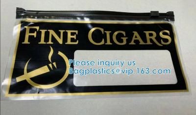 China Fine Cigars, slider grip bags, zip top pouch, Tear-proof, no leak, puncture resistance, eco-friendly for sale