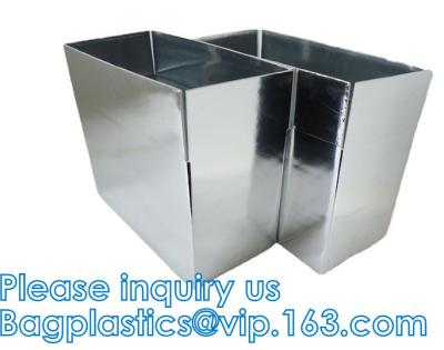 China Cooler Box Container Packing Carton Foil Foam Lined Keep Cold Hot For Hours Thermal Shipping Containers for sale