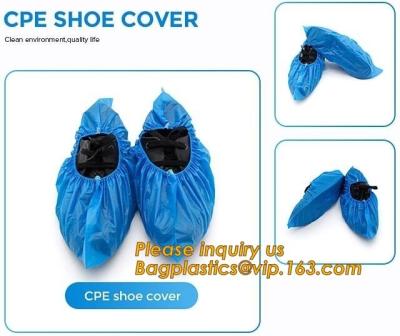 China Safety Products, anti-slip, Indoor Disposable, Medical Plastic, Shoe Covers, Waterproof PE CPE Material for sale