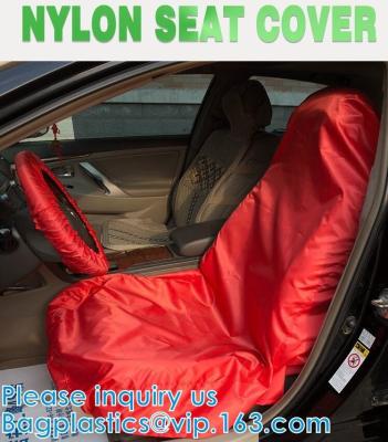 China Reusable Cars Accessories,  Nylon Car Seat Covers, Universal For Car Shops, Steering Wheel Cover Fabric for sale